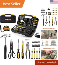 Portable 40-Piece Tool Set for Home Repairs - Lightweight with Comfort Grips