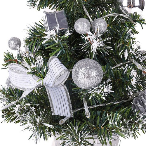 18" Tabletop Christmas Tree for Dining Table Xmas Tree Star Decor Mini Pine Tree - Picture 3 of 15