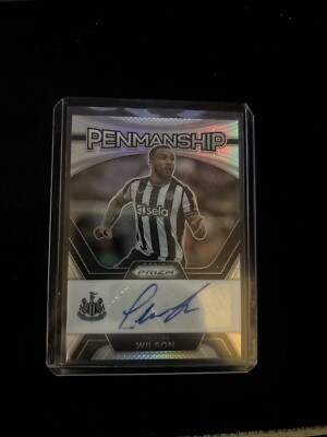 Panini Prizm Premier League 23/24 Callum Wilson 45/49 Auto Penmanship NEWCASTLE