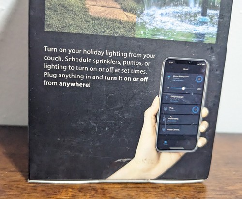 Indoor Outdoor WiFi Smart Plug Requires 2.4GHz WiFi Weather Resistant No Hub Req - Picture 9 of 14