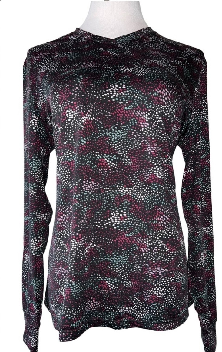 Cuddl Duds Chill Chasers Stretch Microfiber Long Sleeve Crew Top - CD8485 (Women's)