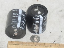 2 NEW NIC NRLC152M200V35X41SF 1500UF 1500 UF 200V SNAP IN POWER SUPPLY CAPACITOR