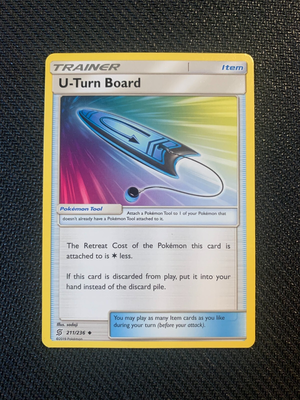 U-Turn Board - Unified Minds - Regular Uncommon - Pokémon Card #211 NM