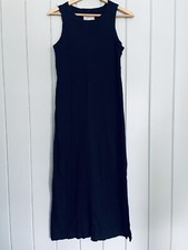 Current/Elliott Dress 0 XS Distressed Perfect Muscle Tee Maxi Black Sleeveless