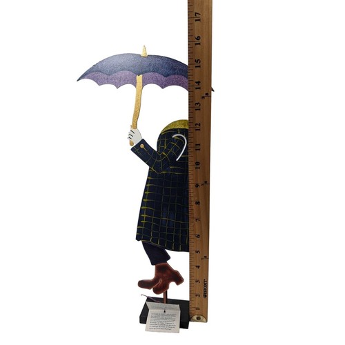 Copied - Judie Bomberger Signed Sculpture Cirque Du Soleil “Dancing In The Rain - Picture 5 of 6