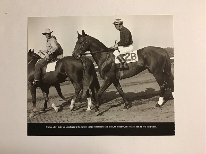 CITATION photo Horse Racing 2 YO YEAR 1947 FUTURITY STAKES