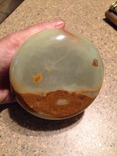 Marbled Stone Fossil Candy Dish - Picture 5 of 5