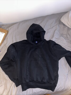 Yeezy YZY x Gap Double Layer Perfect Hoodie M Black Heavy Weight Kanye West