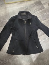 Spyder Women's Black Full Zip Slim Jacket w/ Zip Pockets, Size M