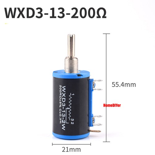 WXD3-13-2W Potentiometer Wirewound Variable Precision Multi-turn Pots 100Ω~47kΩ - Afbeelding 16 van 32