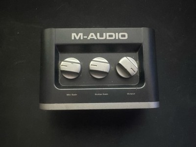 M-Audio Fast Track USB Audio Interface XLR/TRS In RCA Out Direct Monitoring