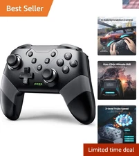 Wireless Switch Pro Controller with Motion Control & 10 Programmable Buttons