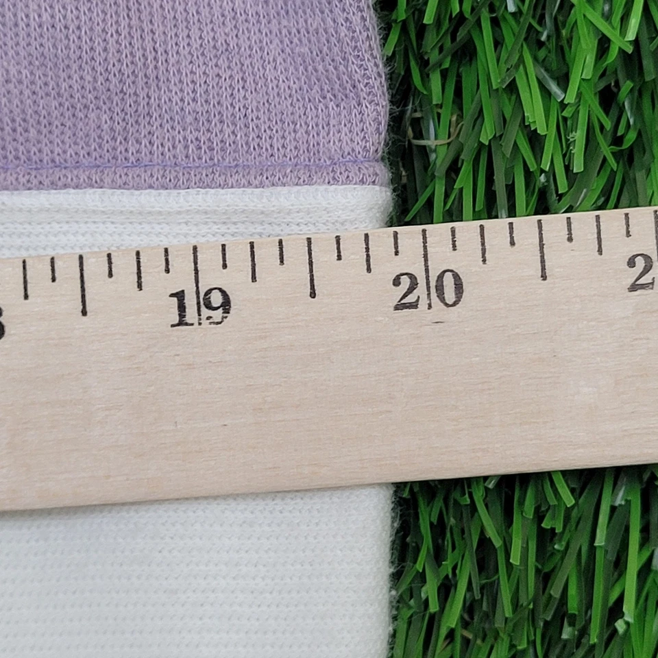 Moletom feminino vintage anos 90 MOD listras em branco L 20x24 rosa - Imagem 4 de 4