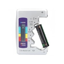 Digital Battery Tester with LCD Display, Universal Analyzer for AAA/C/D/9V 1.5V