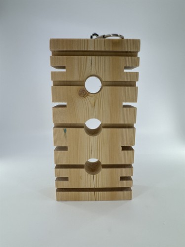Wooden Parrot/Bird Foraging Toy Fun Hanging Bird Enrichment Toy