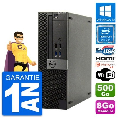 PC Dell Optiplex 5040 SFF Intel G4400 RAM 8Go Scheibe 500Go HDMI Windows 10 Wifi