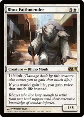 1x Rhox Faithmender Moderate Play MTG Magic - Kid Icarus -