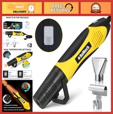 350W Dual Temp Heat Gun 400°F-660°F, Fast Heating Tool for DIY Crafts & Shrink W