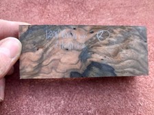 Mun Ebony Burl Blank 2. for knifemaking/penturning/resin-casting/etc.