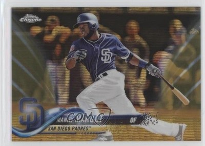 2018 Topps Chrome Gold Wave Refractor 4/50 Manny Margot #62 4c5