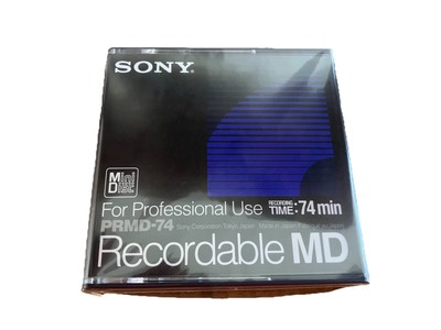 1x Sony MiniDisc  Professional  PRMD 74 Min Recordable MD - Unbenutzt