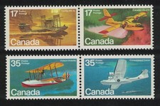Canada Canadian Aircraft Flying Boats 4v Pairs 1979 MNH SG#966-969