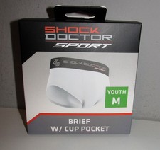Shock Doctor Youth Brief w/ Cup Pocket Size Medium BRAND NEW IN PACKAGE