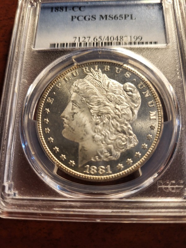 1881 CC Morgan Silver Dollar, PCGS MS65PL, key date Carson City inv07 g133