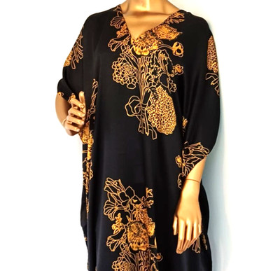 Kaftan Winlar Sommerkleid weicher Kimono Überwurf afrikanisch marokkanisch Nachthemd Einheitsgröße