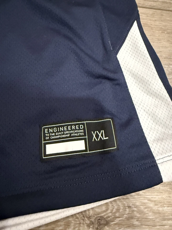 Camiseta Nike Team masculina tamanho 2XL Dri-Fit reversível prática de basquete azul marinho - Imagem 2 de 4