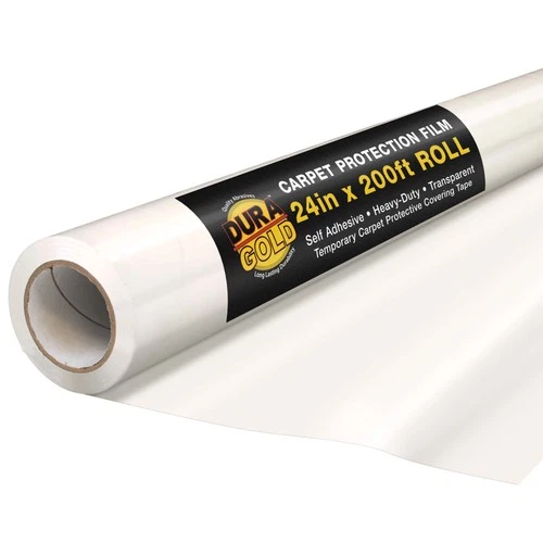 Carpet Protection Film, 24" x 200' Roll - Clear Self Adhesive, Floors & Surfaces - product listing photo