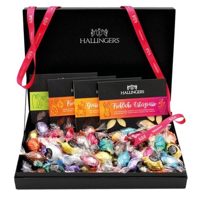 Feinkost Oster-Geschenk-Set XXL ''Easter Box pink'' Hallingers DE