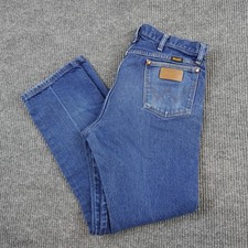 Vintage Wrangler 13MWZ Jeans Mens 35x32 32x30 Medium Blue Cowboy Western