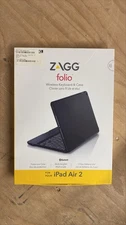 Zagg Folio Wireless Keyboard & Case for Apple iPad Air 2 Tablet