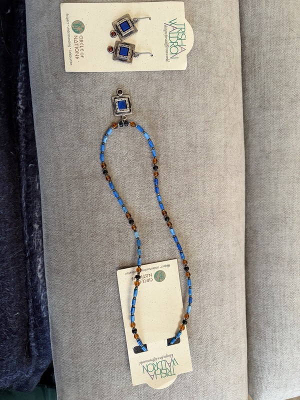 Trisha Waldron Necklace & Earring Set New 
