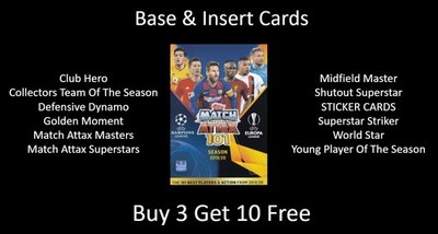 Topps Match Attax 101 2019/20 - Base & Insert Cards