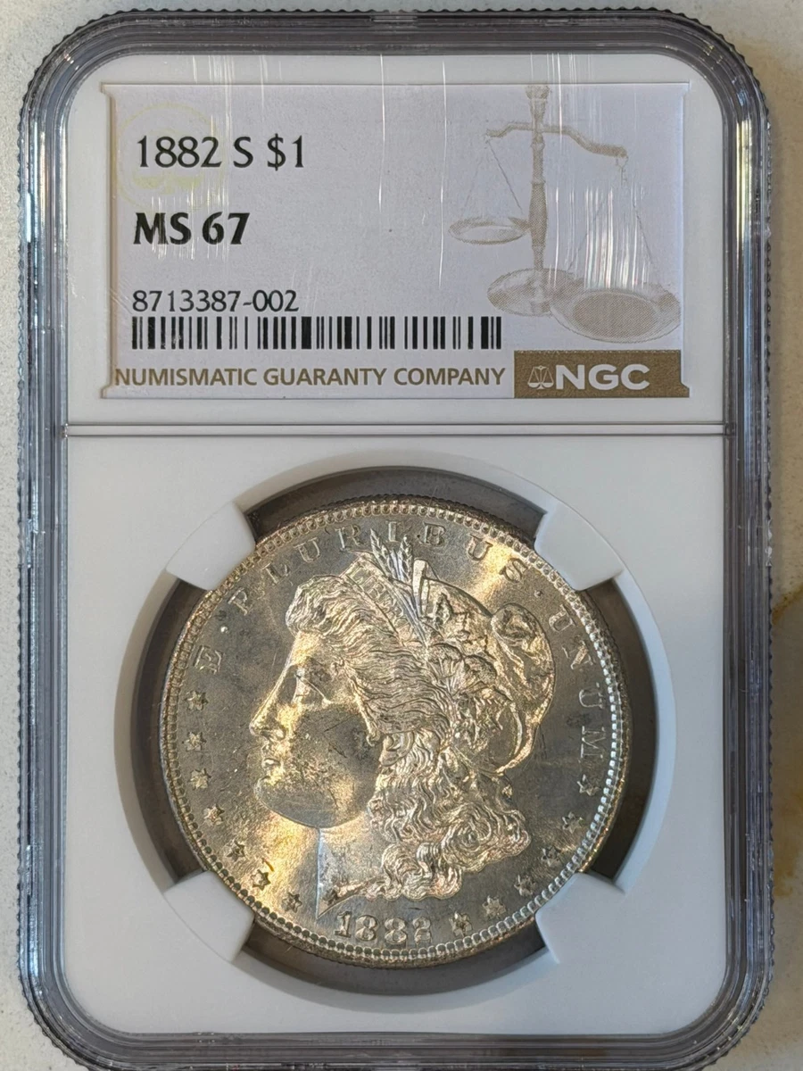 MS 67 Graded 1882 Year Morgan US Dollars (1878-1921) for sale | eBay