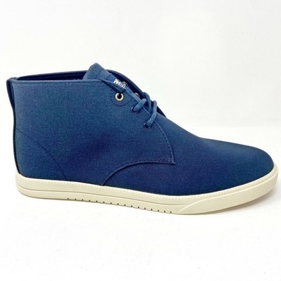 Clae Strayhorn Textile Navy Canvas Mens Premium Casual Shoes