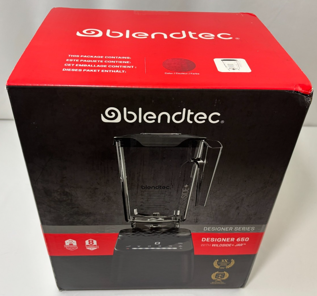 Blendtec DESIGNER 650 With Wildside Jar Countertop Blender Black