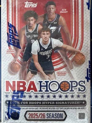 2025-26 TOPPS NBA HOOPS BASKETBALL VALUE BLASTER BOX
