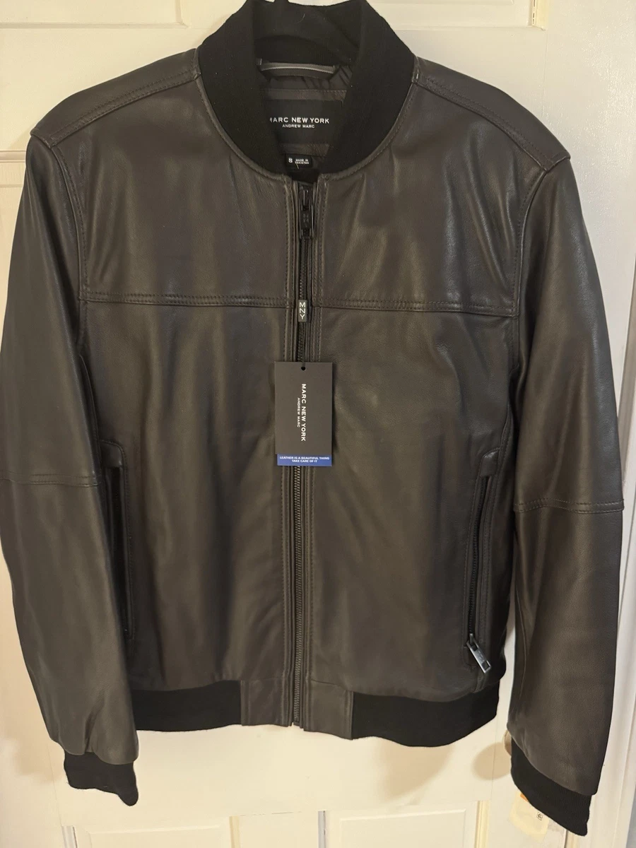 Marc New York Leather Outer Shell Black Coats, Jackets & Vests for