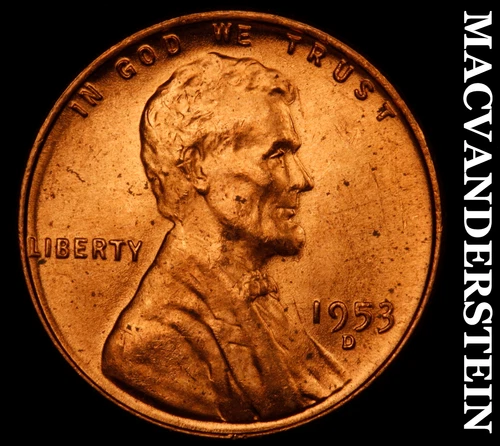 1953-D Lincoln Wheat Cent-Choice Gem BU Lustrous No Reserve #i2759