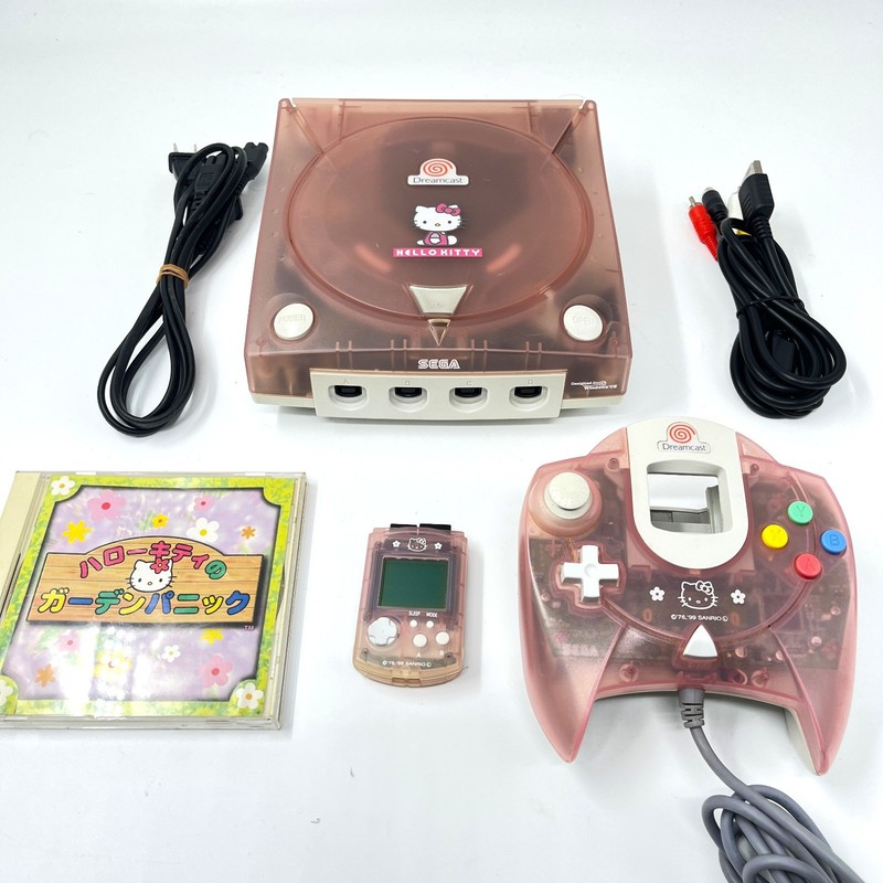 SEGA Dreamcast HELLO KITTY Pink Console region-J retro game Sanrio kawaii 0531a