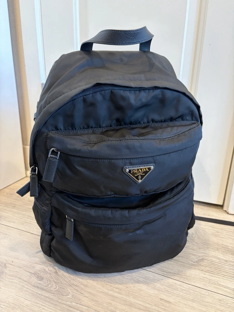 PRADA Backpack Black Bags for Men for sale | eBay