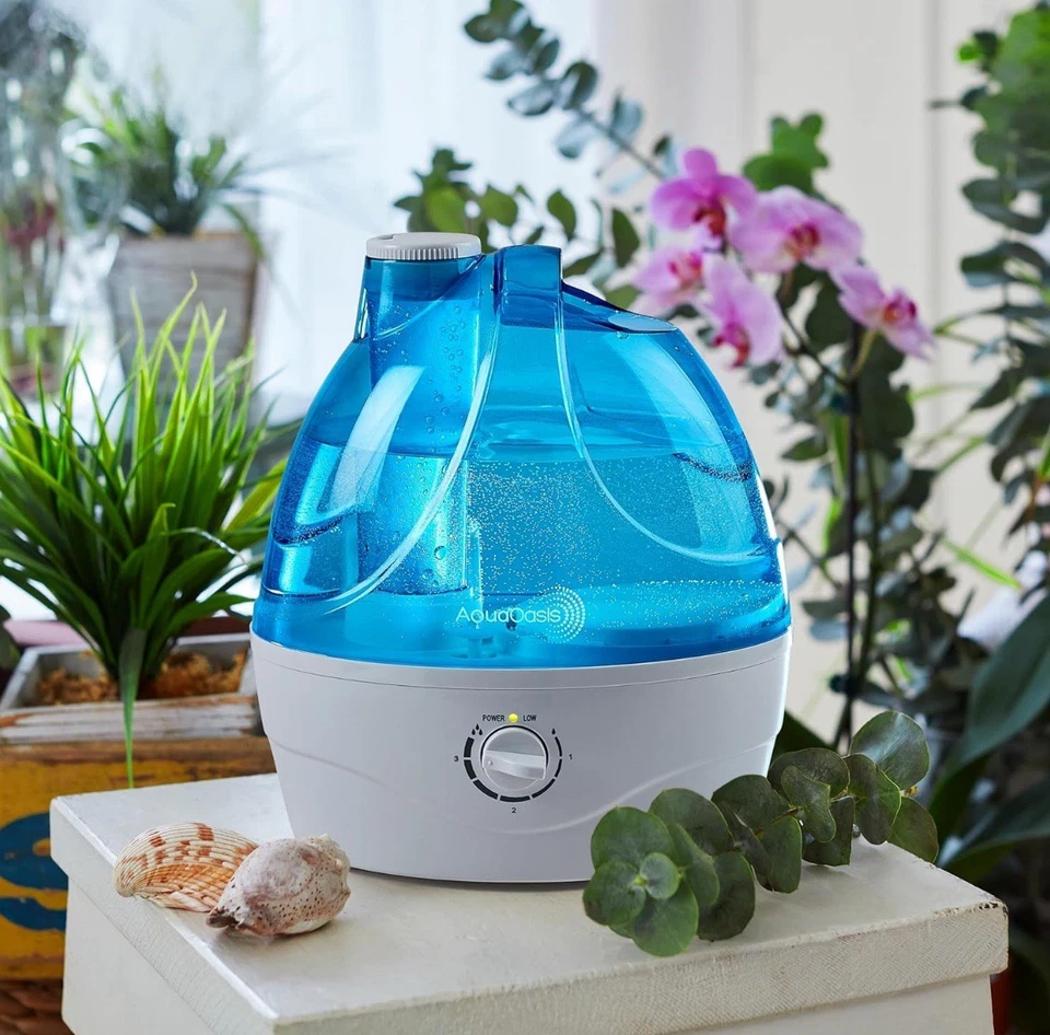 AquaOasis® Cool Mist Humidifier (2.2L Water Tank) Quiet Humidifiers for Bedroom  - Image 2 of 4