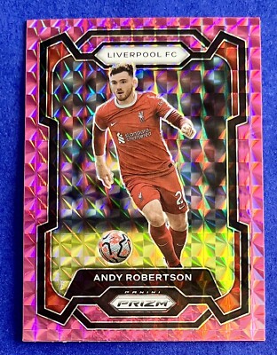 Andy Robertson 2023-24 Panini Prizm Premier League PINK MOSAIC #80 LIVERPOOL
