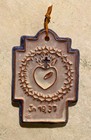 Gospel of John 19:37, Crucifiction hand made, glazed plaque 4 1/2 x 3 1/4 — photo 1