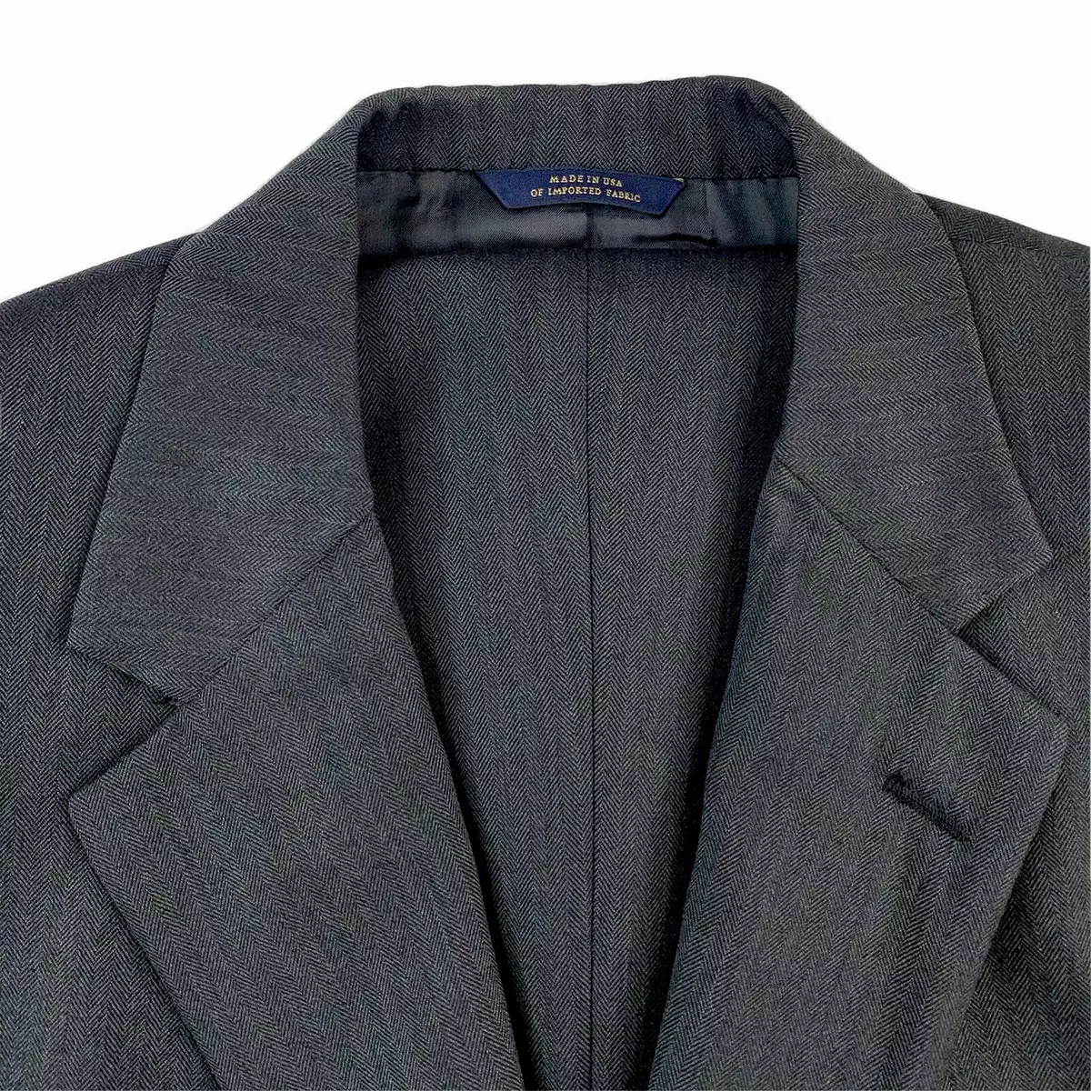 41 L Brooks Brothers 1818 Madison X Saxxon Charcoal Grey