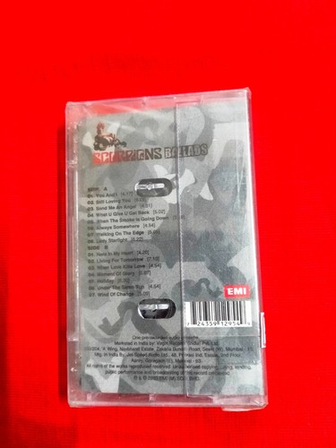 Scorpions Ballads RARE orig Cassette tape INDIA indian Sealed 2003 - Picture 3 of 3