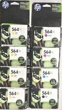 HP 540XL Lot Of 8 Printer Ink Cartridges 4 Yellow 2 Magenta, 1 Black, 1 Cyan NEW